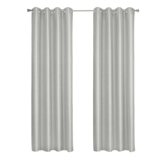 Thermaplus Glacier Blackout Grommet Curtain Panel 52 x 84 in Silver