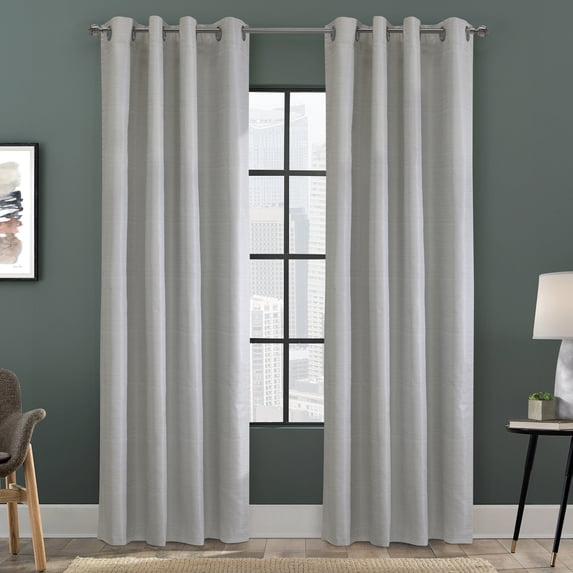 Thermaplus Solstice Room Darkening Grommet Curtain - 52x84", Oyster