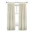 thumbnail image 1 of Thermaplus Ventura Blackout Tab Top Curtain Panel Pair each 52 x 95 in Natural, 1 of 6