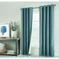 thumbnail image 1 of Thermaplus Ventura Grommet Curtain Panel Pair Window Dressing each 52 x 95 in Blue, 1 of 5