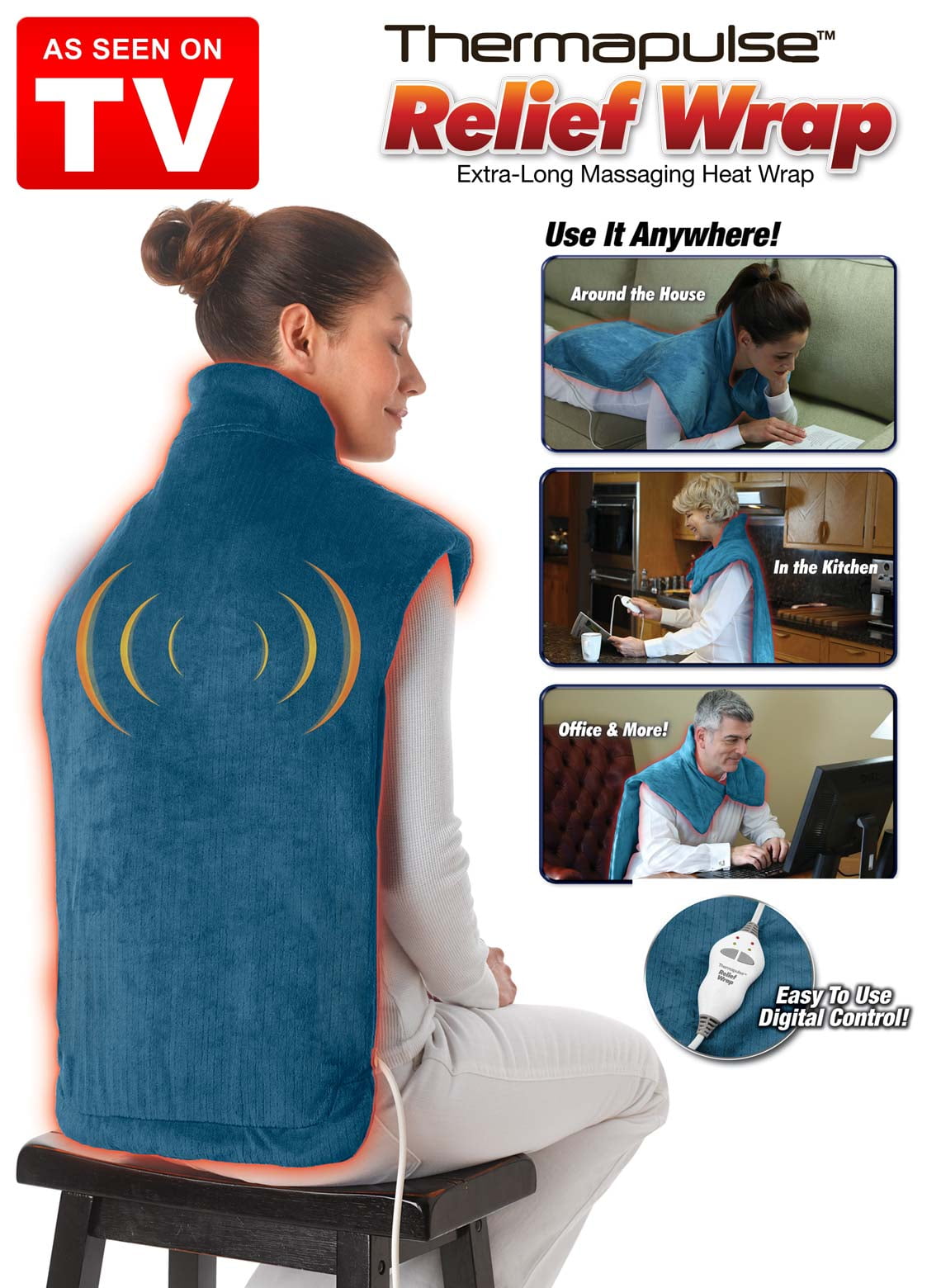 Therapex Wellness ™ Neck and Shoulder Heat Massager