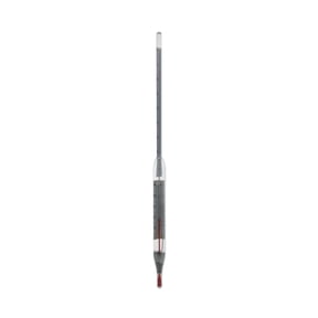 Thermco GW2535C Combine Form Specific Gravity Hydrometer, 0.650 to 1.000 SG Range, 0.005 SG Division, 20 to 120F Temperature Range, 380mm Length CA1