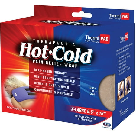 Carex - ThermiPaq Hot and Cold Microwave Pain Relief Wrap - 9.5-inch x 16-inch