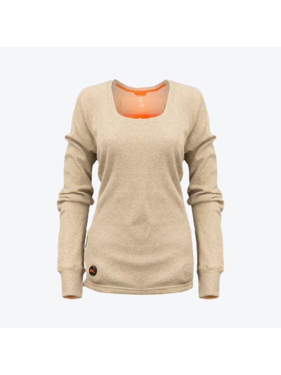 Thermick 2.0 Heated Base Layer Shirt for Women, Multi-Zone Heating, Sweatsheer Mesh Liner, Rib-Knit Cuffs
