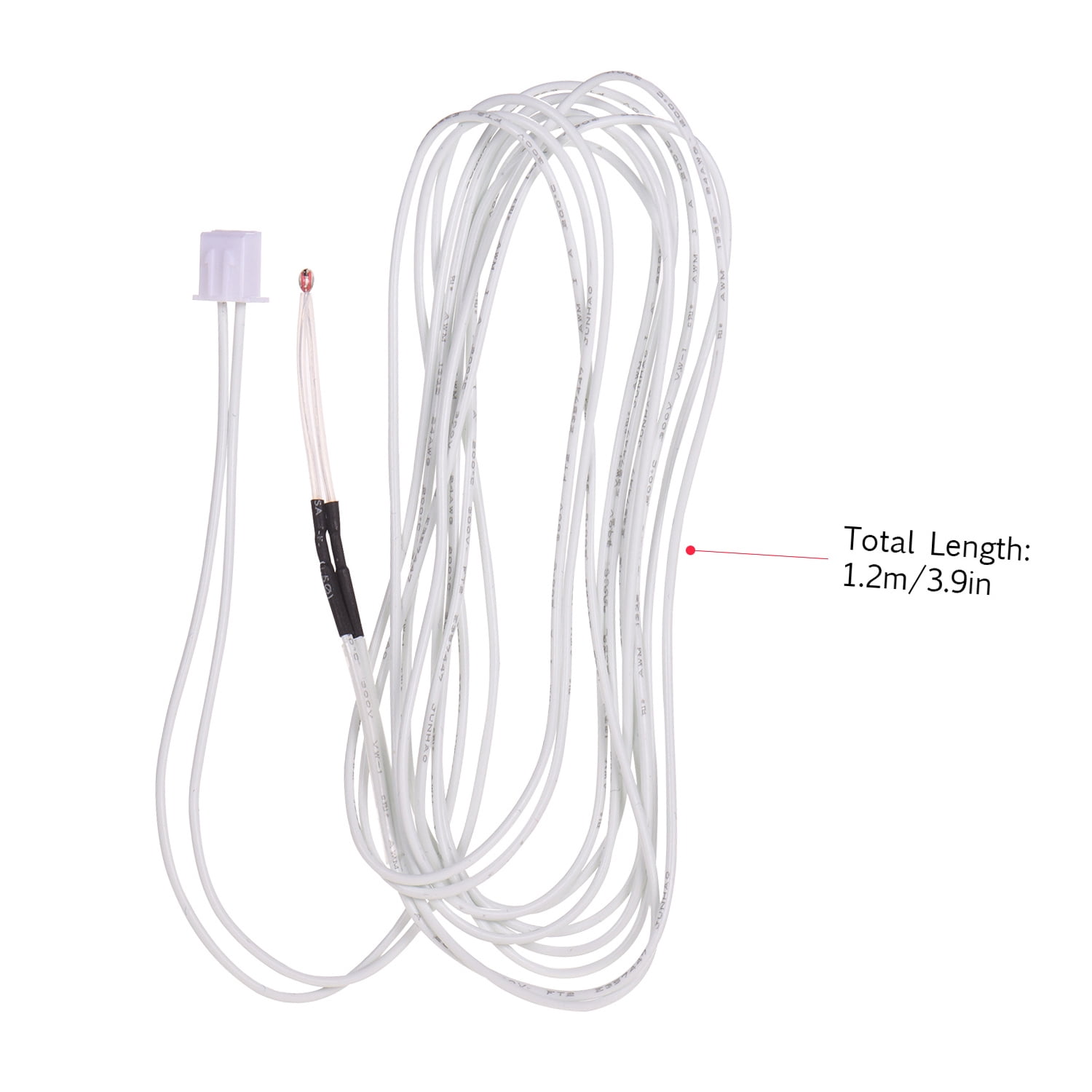 Thermistor Sensor 100k Thermistor Sensor 100K Ohm with 1.2 Meter Wiring Cable and Female Pin Head Compatible with Ender 3 3D Printer Heated Hot End Replacement Part