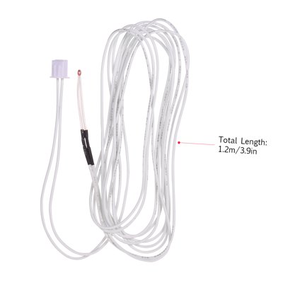 Thermistor Sensor 100k Thermistor Sensor 100K Ohm with 1.2 Meter Wiring Cable and Female Pin Head Compatible with Ender 3 3D Printer Heated Hot End Replacement Part