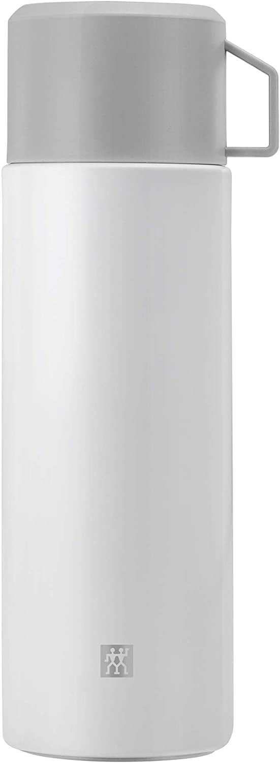 Thermo Beverage Bottle, 33.8 oz, SilverWhite