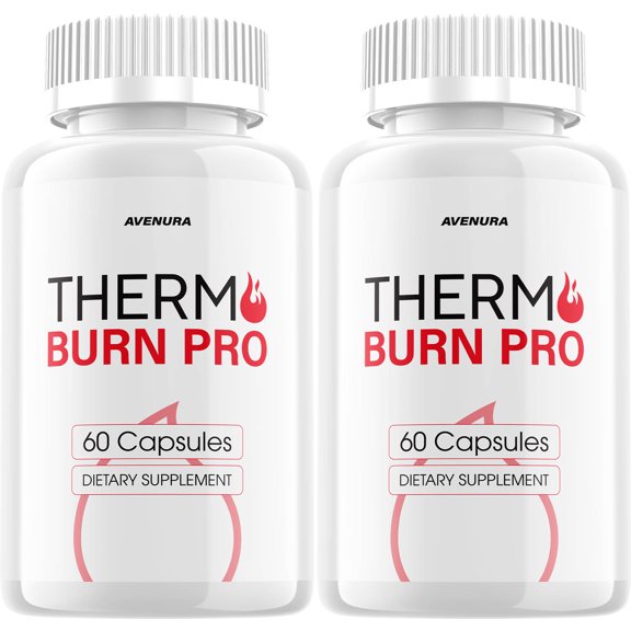 Thermo Burn Pro Capsules ThermoBurn Pro Pills Advanced Blend Formula, Extra Strength, 2 Pack, 120 Capsules