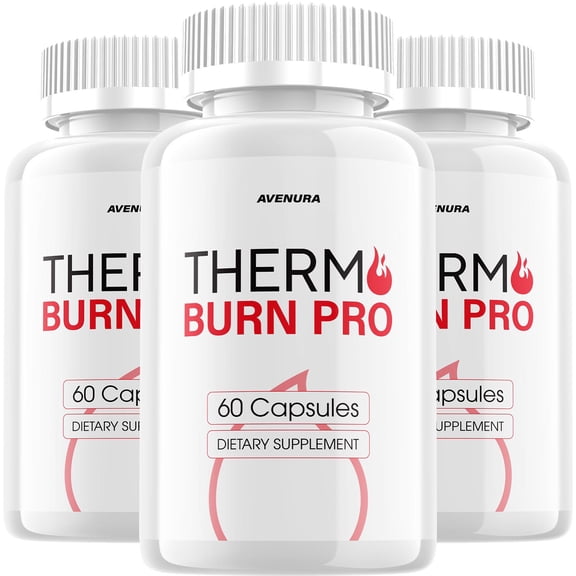 Thermo Burn Pro Capsules ThermoBurn Pro Pills Advanced Blend Formula, Extra Strength, 3 Pack, 180 Capsules