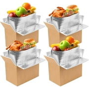 Thermo Chill Insulated Shipping Box with Aluminum Foil Liner, Cold Shipping Boxes, Mailing Boxes Carton Food Delivery Small Styrofoam Cooler Travel Packing Supplies Box