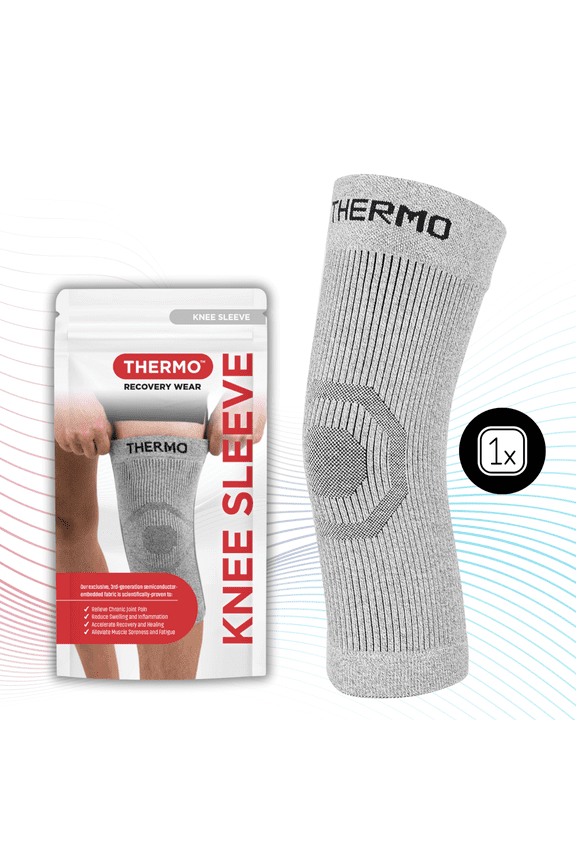THERMO™ Circulation Knee Sleeve, Natural Semiconductor Infrared Healing Knee Brace, Superior to Compression, Comfort Style w/No Support Stay, XX-Large