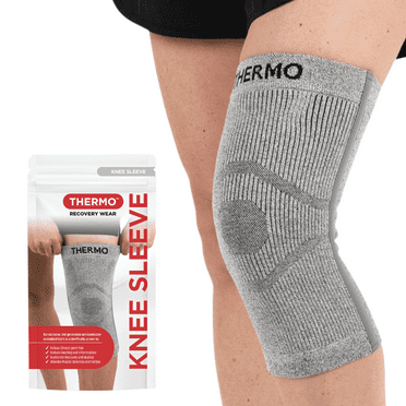 Thermo™ Infrared Knee Brace, Natural Semiconductor Supports Natural Healing, Classic Recovery Knee Sleeve with Single Support Stays, Medium Size