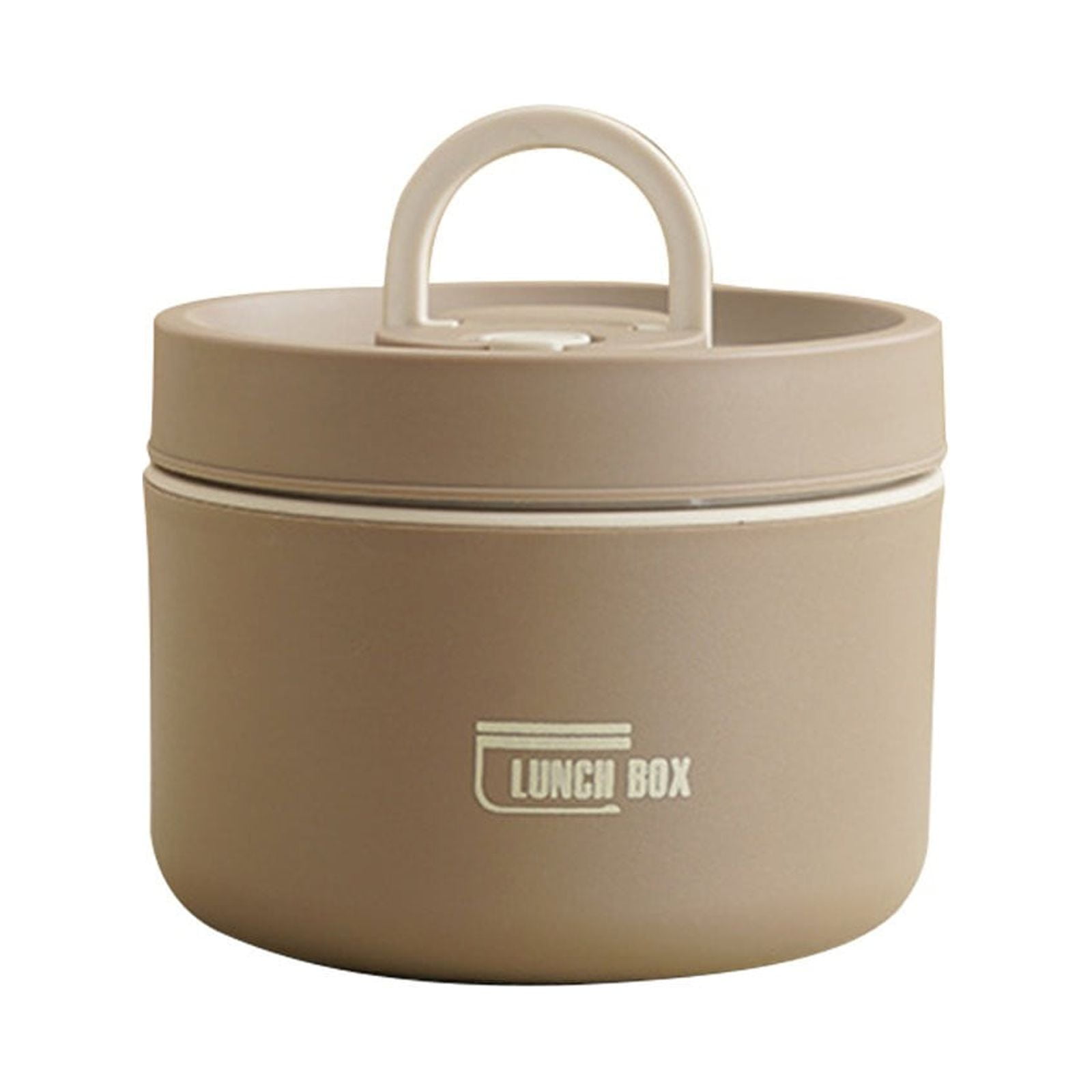 Home Portable Insulated Bento Lunch Box Set for Adult, 4Sizes Vacuum lunch box, to Keep Food Warm or Cool, Thermal Food Containers for Fruits and Sauces, Durable and Leak-Proof(Brown,4.5x4.5x3.6")
