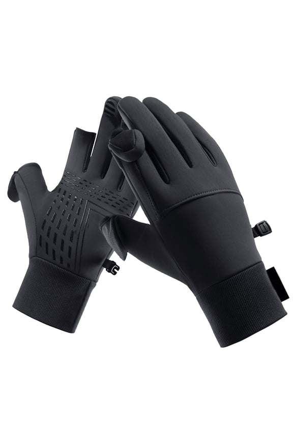 Thermo Gloves Windproof Thermal Gloves Winter Non Gloves With Screen Finger L