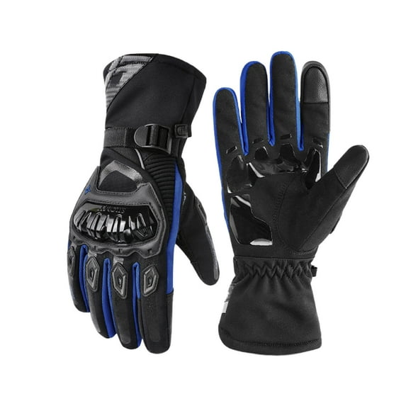 Thermo Grip Motorcycle Gloves Insulated Winter Riding with Touchscreen Fiber