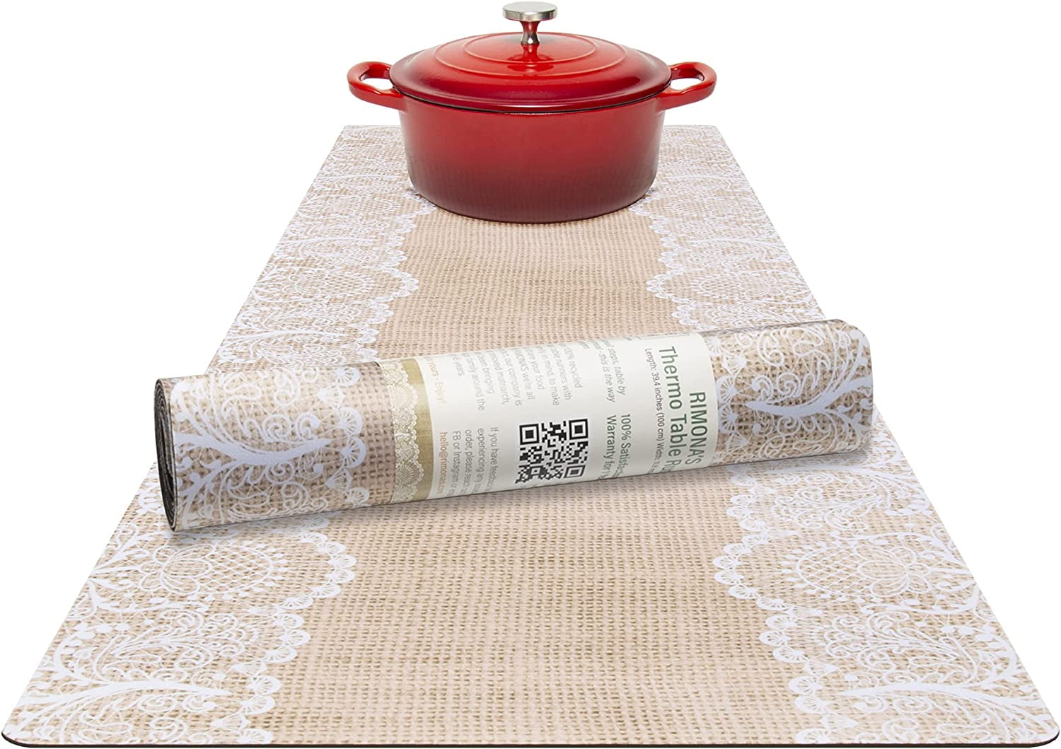 Thermo Heat Resistant Table Runner and Trivet for Hot Dishes