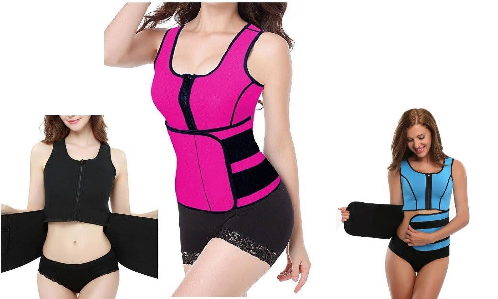 Thermo Neoprene Gym Adjustable Waist Trainer Ultra Sweat Body Shaper Slimming Vest Belt Waist Cincher Girdle For Weight Loss yoga Women Walmart