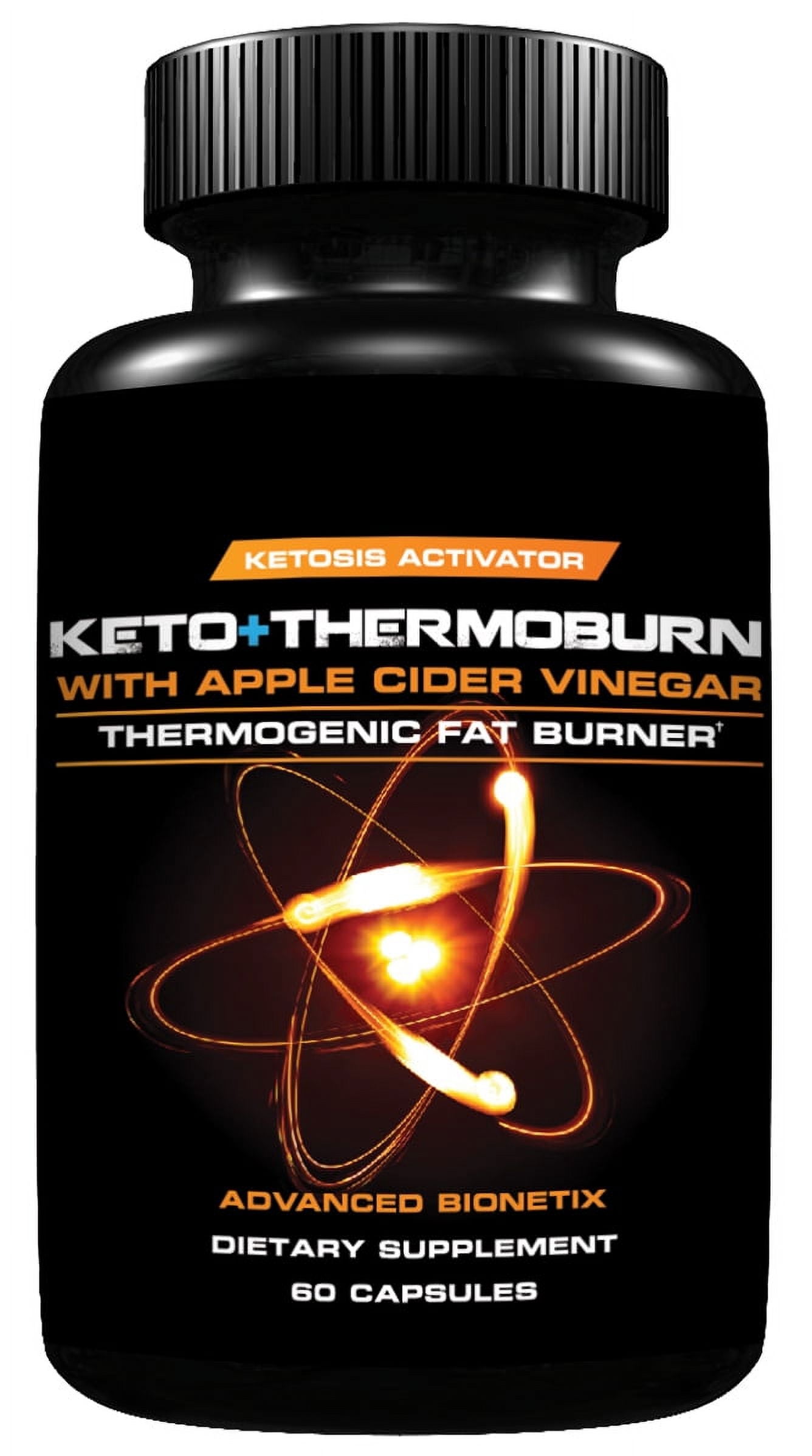 ThermoBurn Keto Pills + Apple Cider Vinegar Capsules. Thermogenic Fat Burner. Weight Loss, Detox, Diet Pills