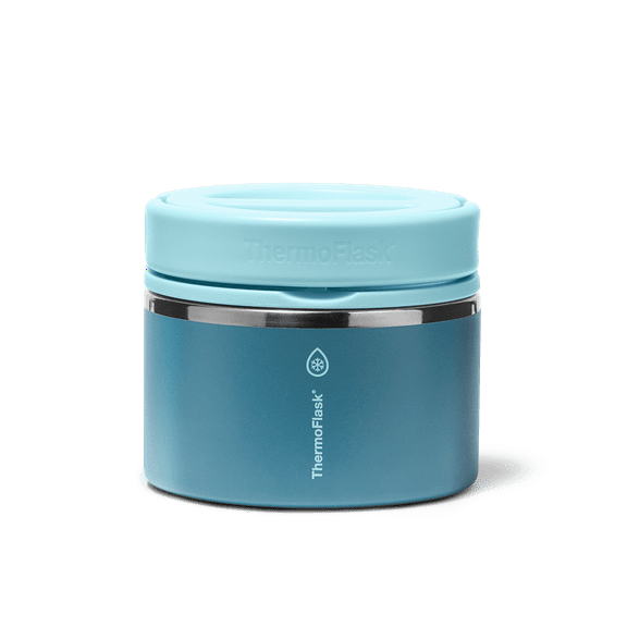 ThermoFlask 12 oz Double Wall Insulated Food Jar, Ocean Mist