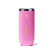 ThermoFlask 12 oz Slim Size 2-In-1 Insulated Can Cooler and Cup, Durable Stainless Steel, Non-Slip Base, Dishwasher Safe, Beverage Container, Shocking Pink