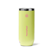 ThermoFlask 12 oz Slim Size 2-In-1 Insulated Can Cooler and Cup, Durable Stainless Steel, Non-Slip Base, Dishwasher Safe, Beverage Container, Unmellow Yellow