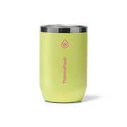 ThermoFlask 12 oz Standard Size 2-In-1 Insulated Can Cooler and Cup, Durable Stainless Steel, Non-Slip Base, Dishwasher Safe, Beverage Container, Unmellow Yellow