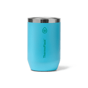 ThermoFlask 12 oz Standard Size 2-In-1 Insulated Can Cooler and Cup, Durable Stainless Steel, Non-Slip Base, Dishwasher Safe, Beverage Container, Vivid Blue