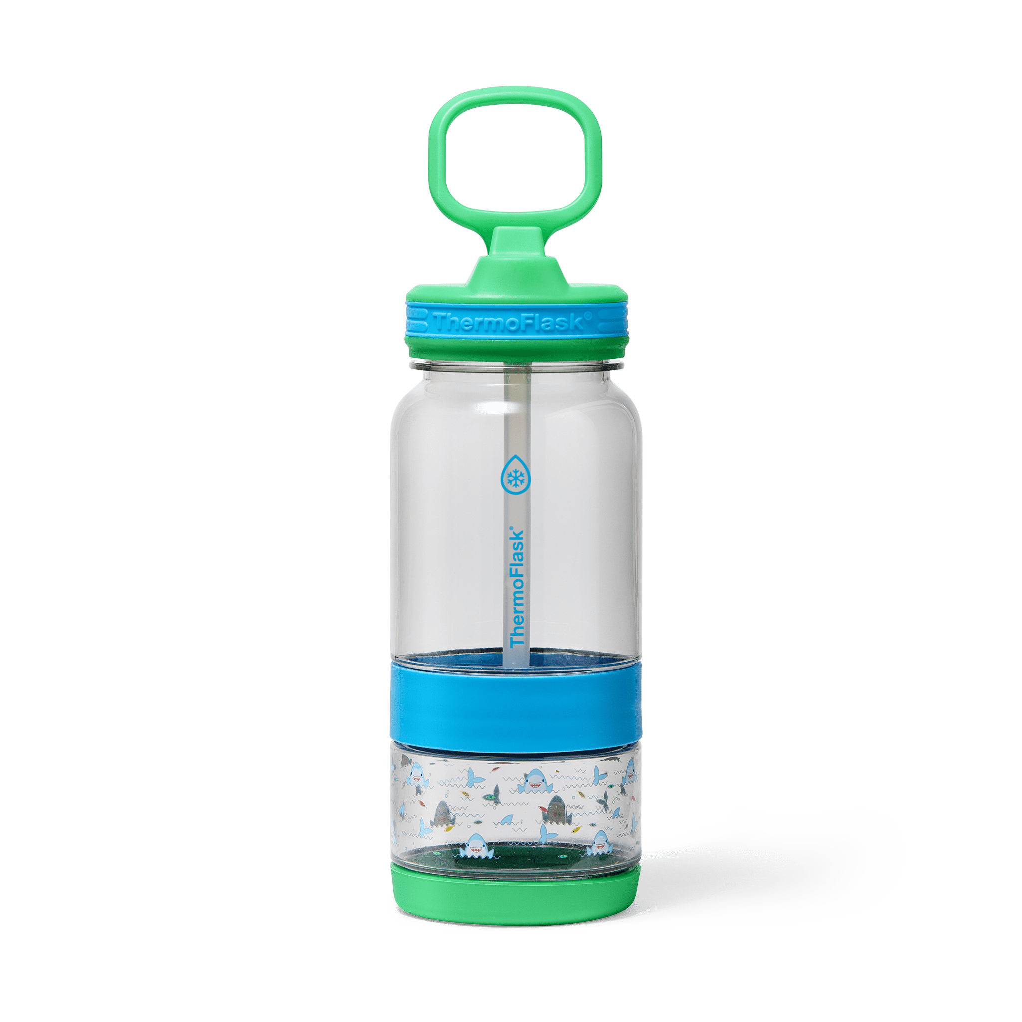 ThermoFlask 14 oz 2-in-1 Snack and Sip Durable Tritan Bottle with