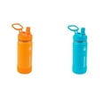 thumbnail image 1 of ThermoFlask Stainless Steel 16oz Water Bottle 2-Pack, Blue/Orange, 1 of 5