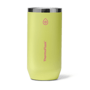 ThermoFlask 16 oz Tall Size 2-In-1 Insulated Can Cooler and Cup, Durable Stainless Steel, Non-Slip Base, Dishwasher Safe, Beverage Container, Unmellow Yellow