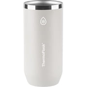 ThermoFlask 2-in-1 Vacuum Insulated Can Cooler Cup, 16 oz, Fits Tall Size Cans, Sweatproof, Non-Slip Base, Ultimate Gray