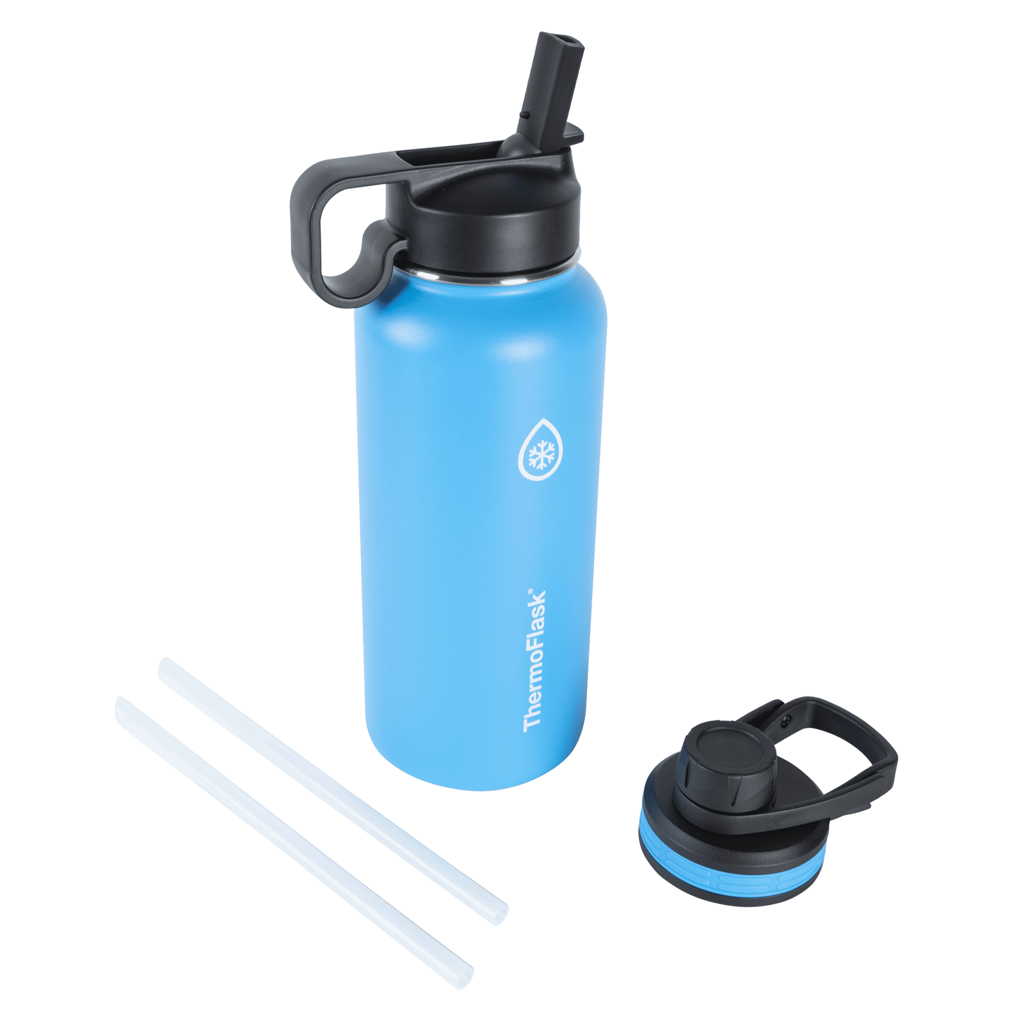 COKTIK Insulated Stainless Steel Water Bottle with Straw Lid, 22