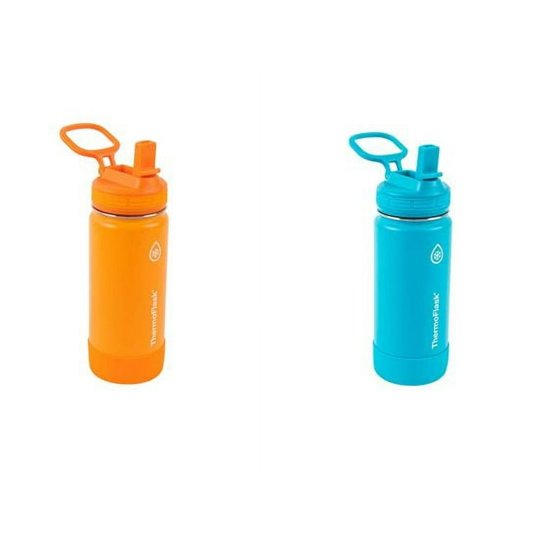 ThermoFlask 16oz Stainless Steel Water Bottle, 2-pack