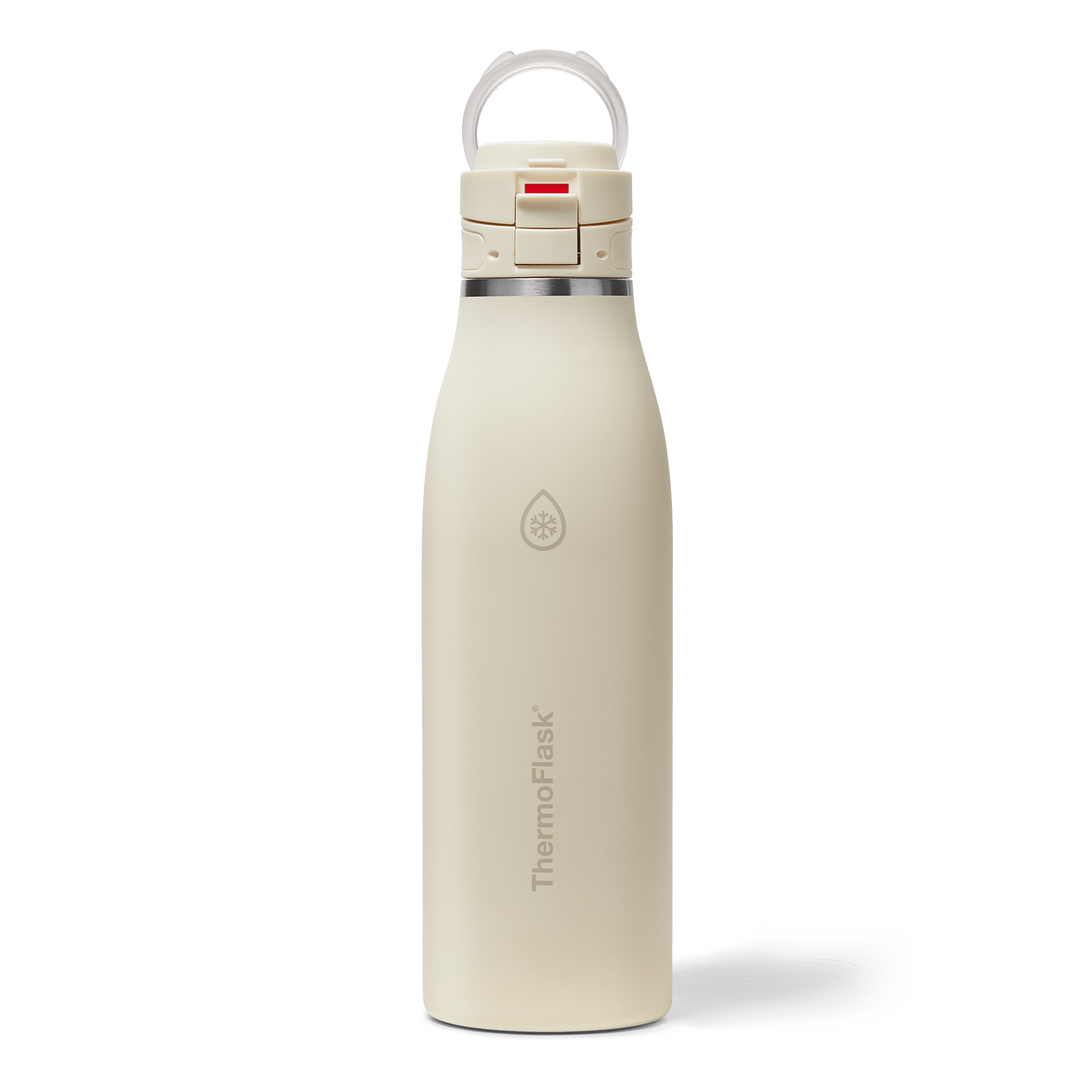 ThermoFlask Traveler 25 oz Insulated Travel Coffee Mug, Durable Stainless Steel, BPA-Free, Dishwasher Safe, Chalk