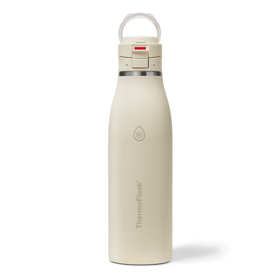 ThermoFlask Traveler 25 oz Insulated Travel Coffee Mug, Durable Stainless Steel, BPA-Free, Dishwasher Safe, Chalk