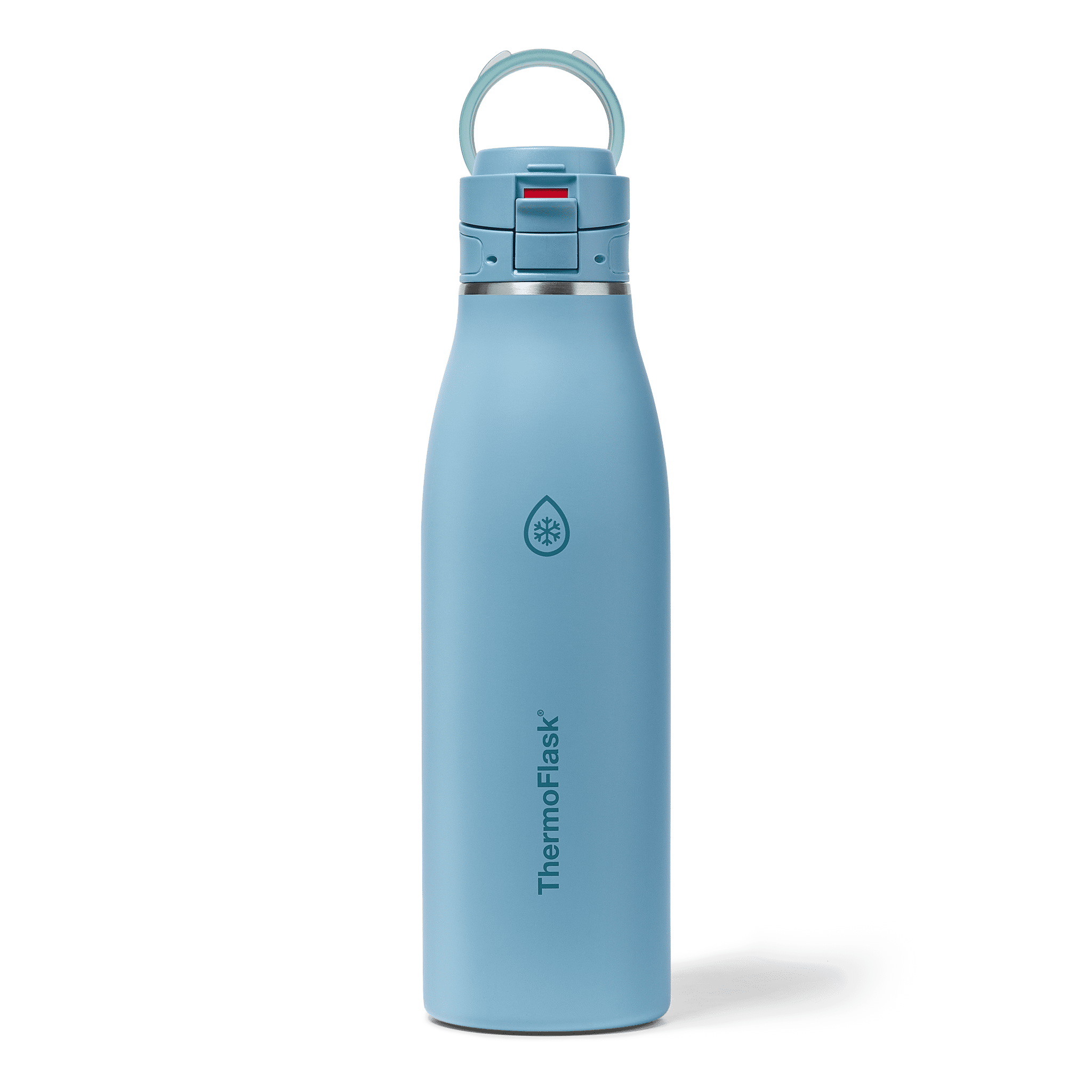 ThermoFlask Traveler 25 oz Insulated Travel Coffee Mug, Durable Stainless Steel, BPA-Free, Dishwasher Safe, Shaded Teal