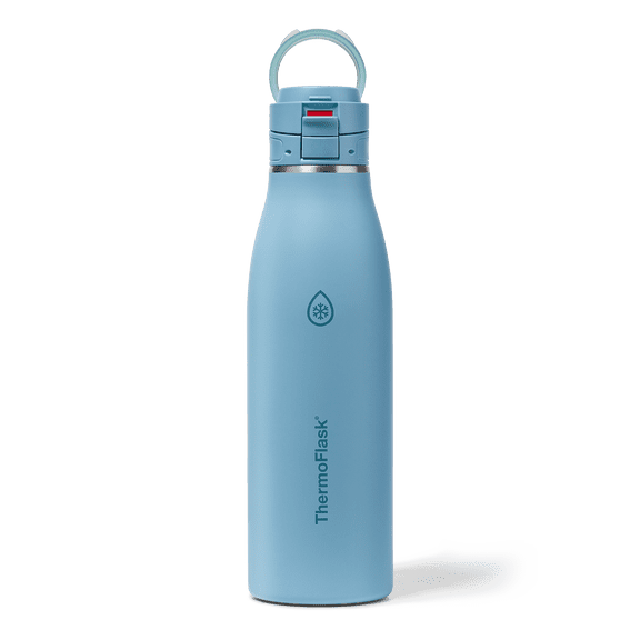 ThermoFlask Traveler 25 oz Insulated Travel Coffee Mug, Durable Stainless Steel, BPA-Free, Dishwasher Safe, Shaded Teal