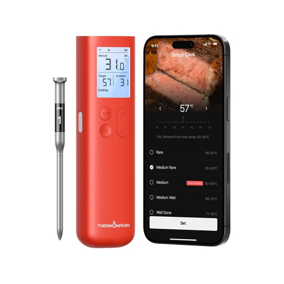 ThermoMaven G1 Wireless Meat Thermometer, WiFi & Sub-1G, 10x Signal