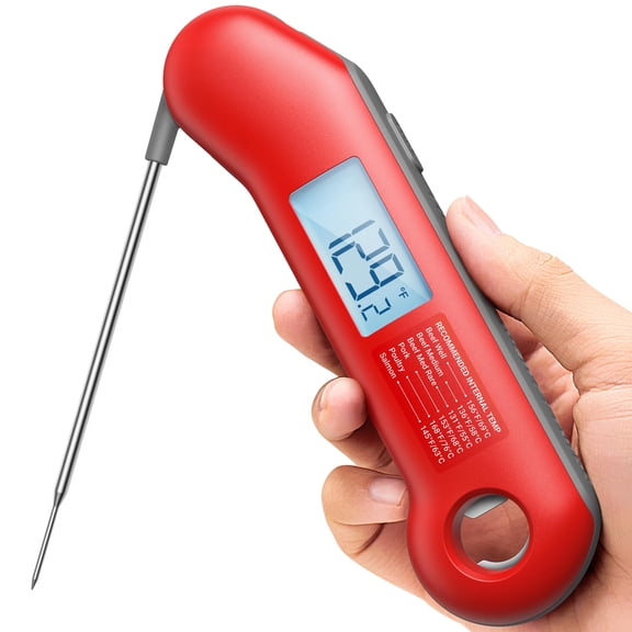 ThermoMaven Professional Meat Thermometer Digital, Ultra-Fast 0.5 Sec Instant Read, NIST Certified 0.5F Accuracy, 100% Waterproof, Auto-Rotating Backlit Display, Lift-to-Wake, for BBQ/Cooking/Candy