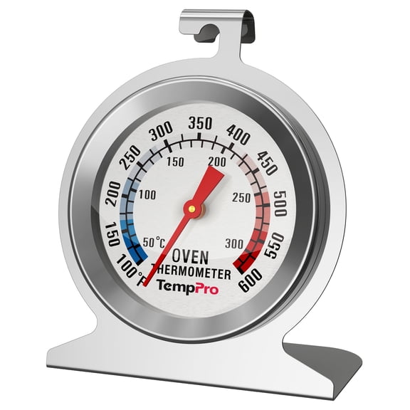 TempPro Oven Thermometer for Gas Oven, 50-300C/100-600F in Oven Thermometer with 431 Stainless Steel (Formerly ThermoPro)