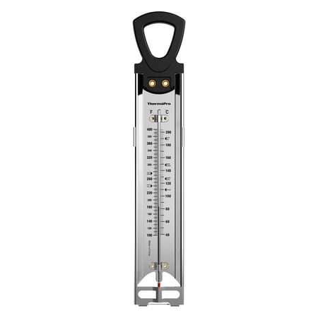 ThermoPro Analog Candy Thermometer & Deep Fry Oil Thermometer with Pot Clip, Waterproof for Candy Making & Deep Frying - GT311