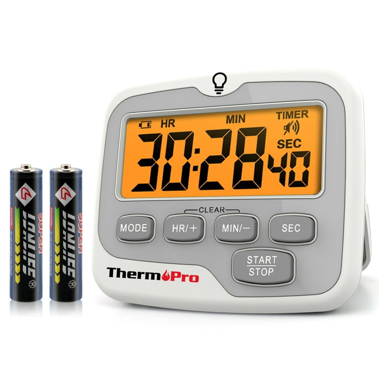 ThermoPro TM01W Kitchen Timers for Cooking with Count Up Countdown