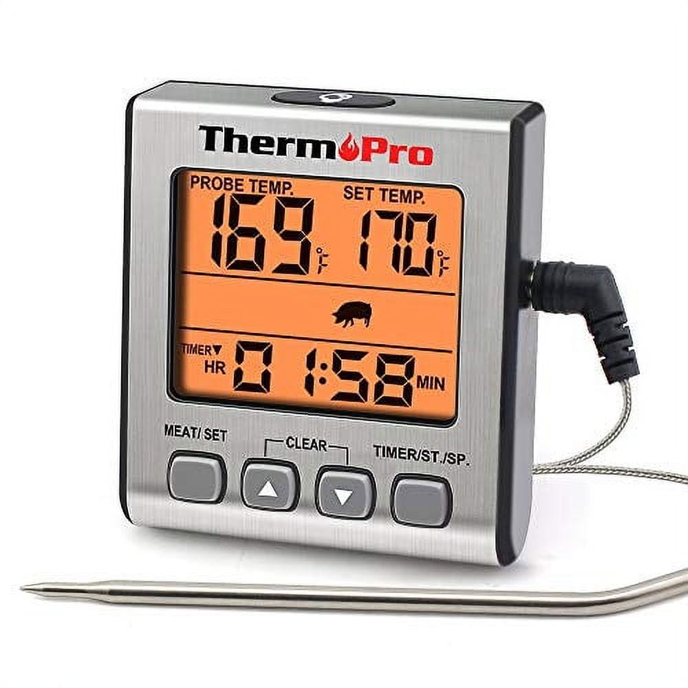 THERMOPRO TP-16S TP16S Digital Meat Thermometer Smoker Candy Food BBQ – JG  Superstore