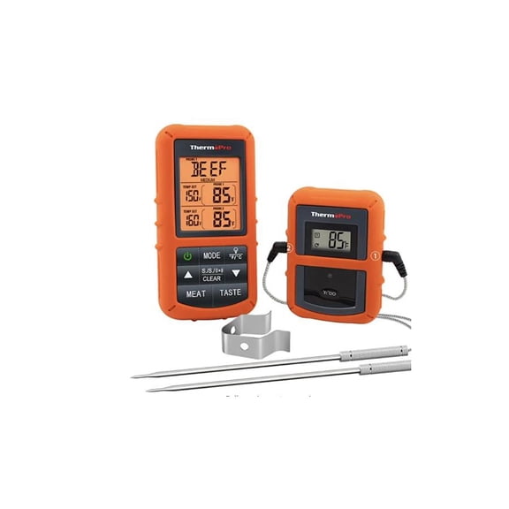 ThermoPro TP-20S Dual Probe Wireless Cooking Thermometer BBQ Smoker Grill EggOut