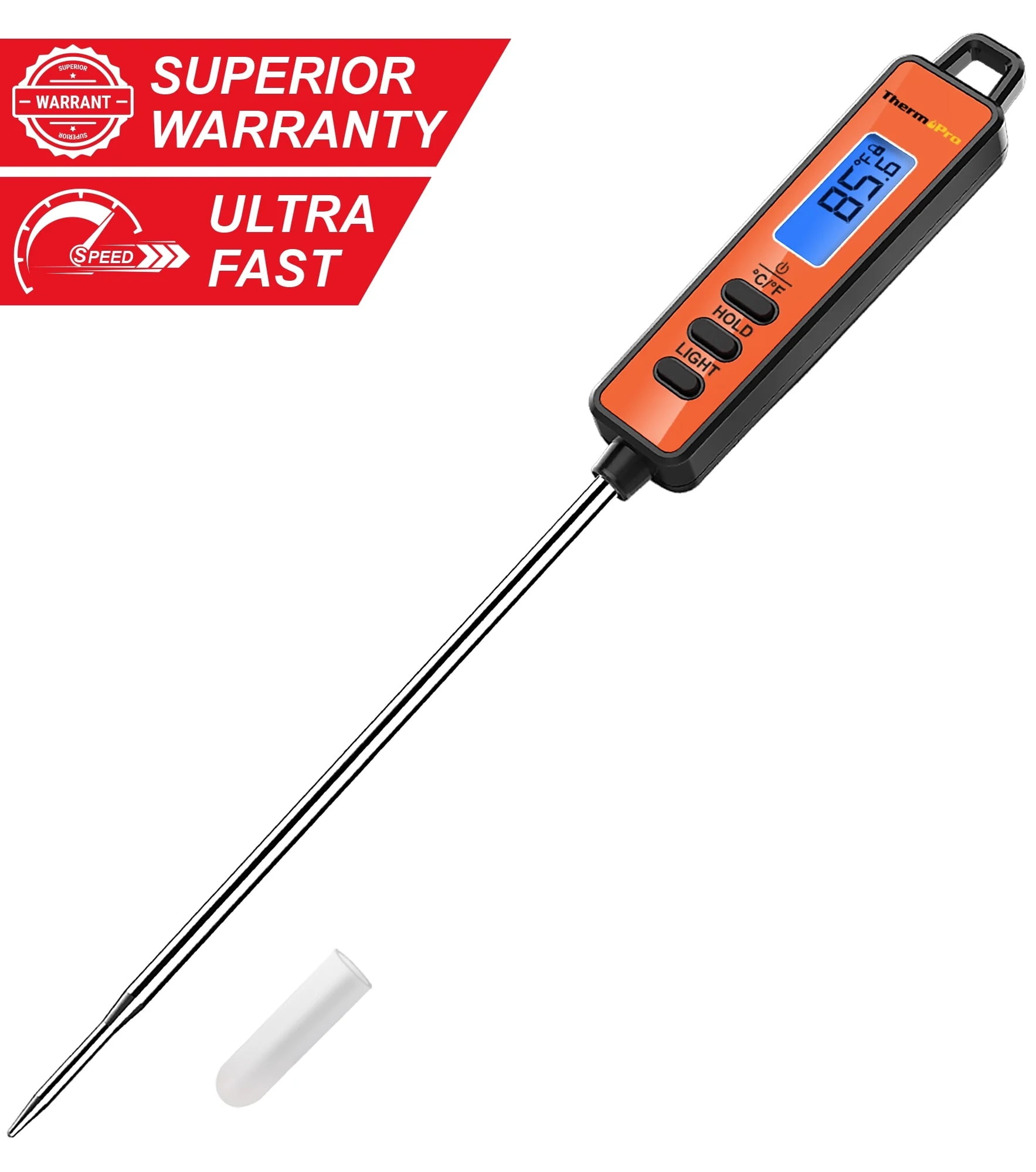 ThermoPro TP01A Digital Meat Thermometer with Long Probe Instant Read Food Cooking Thermometer For Grilling BBQ Smoker Grill Kitchen Oil Candy Thermometer