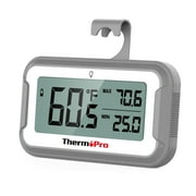 ThermoPro TP110W Waterproof Digital Refrigerator Thermometer with Large LCD Display, Magnetic Back for Fridge, Freezer & Cooler