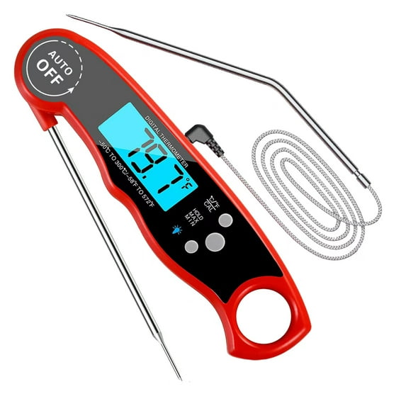 ThermoPro TP19H Waterproof Digital Meat Thermometer for Grilling with Ambidextrous Backlit and Motion Sensing Kitchen Cooking Food Thermometer for BBQ Grill Smoker Oil Fry Candy Thermometer