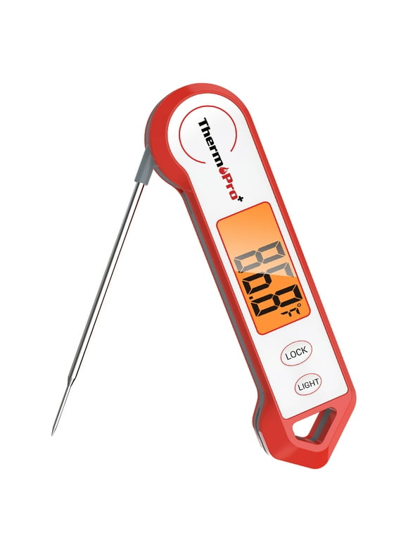 ThermoPro TP19HW Waterproof Meat Thermometer with Magnet, LED Display and Stainless Steel Probe for Grilling, Cooking