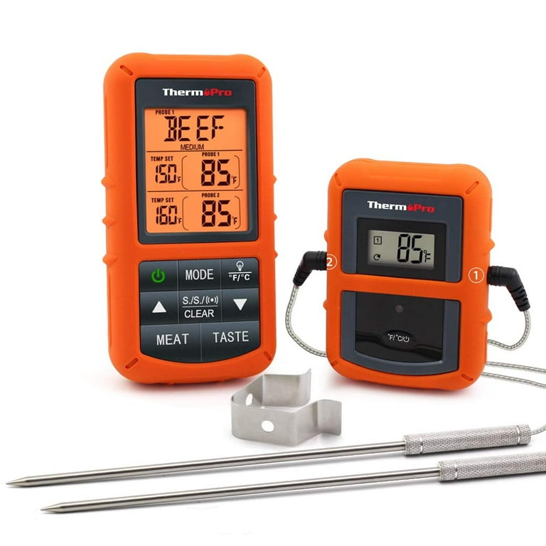 Wireless Remote Digital Cooking Food Meat Thermometer with Dual Probe for Smoker Grill Oven BBQ Wireless Remote Digital Cooking Food Meat Thermometer with Dual Probe for Smoker Grill Oven BBQ
