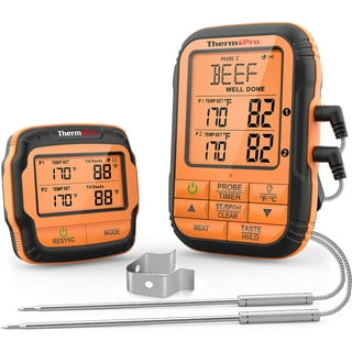 ThermoPro TP25W Bluetooth Meat Thermometer with 650FT Wireless Range 4-Probe  for sale online